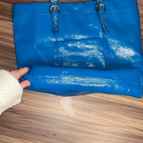 Badgely Mischka blue shoulder bag - Picture 5 of 16